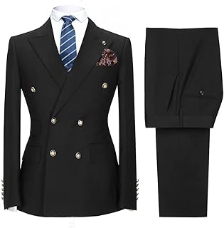 Two -room costumes with double buttoning for men wedding costumes with golden buttons tuxedos.. You shop, we deliver — quick and easy with DIAYTAR Nigeria.