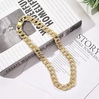 Cuban chain Hip Hop European and American 15 mm wide, street collarbone chain for men and women.. Shop with purpose at DIAYTAR NIGERIA and receive your purchases at unbeatable prices within the week.