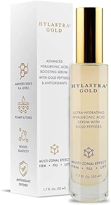 Hylastra Gold of Purity Products - Hyaluronic acid serum infused with anti -aging gold peptides + vitamins A, E and COQ10 - Increases the hydration of the skin by 24 times - Clinically proven volumizing effect (1.7 oz).. DIAYTAR NIGERIA: Making online shopping accessible with affordable prices and nationwide delivery service.