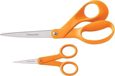 Fiskars Original Scissors with 8 inch and 5 inch orange sleeves, set of 2 rooms, orange 67517197j.. DIAYTAR NIGERIA: Where every search leads to affordable products delivered promptly across Nigeria.