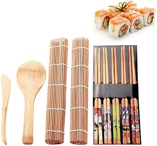 Kit of sushi amater 9 rooms, rolling carpets with rice palette, rice distributor in sushi, kit to ride bamboo sushi for beginners.. Shop smart with DIAYTAR NIGERIA, offering a vast product range delivered to your doorstep within a week.