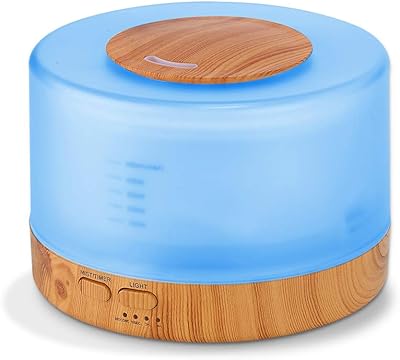 BADUM Fresh Frozen Humidifier, essential oil diffuser for large rooms 500 ml-700 ml, Bedroom essential oil diffuser, ultrasonic aromas diffusers, with breathable 7 colors lights.. Your favorite online marketplace — DIAYTAR Nigeria delivers quick and cheap.