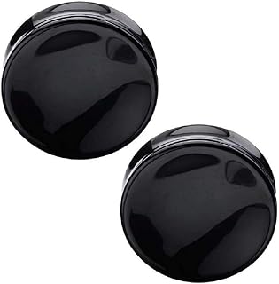 Double Burillant Saddles in Natural Black Onyx Stone, sold by pair.. DIAYTAR NIGERIA: Connecting Nigerians with their needs through affordable prices and 5-8 day shipping.