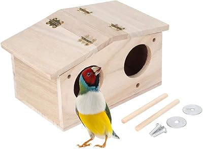 Wooden bird house, outdoor bird nests, bird breeding house for parrots and other wild animals for outdoor garden, terrace and balcony.. Experience the ease of modern shopping with DIAYTAR NIGERIA's comprehensive platform and quick delivery.