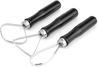 3 -piece ceramic pottery tools/Big ring wooden pottery sculpture tool with flat stainless steel wire.. DIAYTAR NIGERIA: Connecting Nigerians with their needs through our affordable and diverse marketplace.