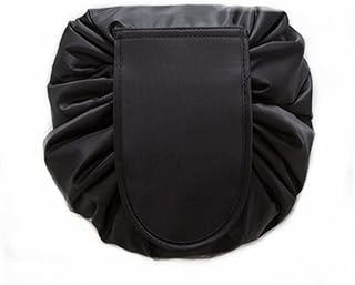 Large capacity makeup bag with tightening cord, casual waterproof travel bag, perfect magic makeup storage bag for women and girls, black, 1 piece (1).. Nigeria's favorite online shopping platform, DIAYTAR offers unbeatable prices and delivery within a week.
