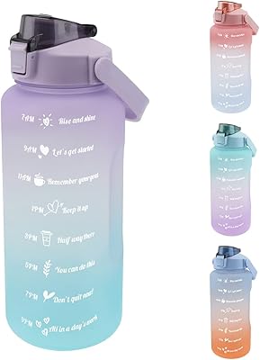 Tobewish waterproof water bottle of 67 oz with motivation time marker and straw.. Shop smarter with DIAYTAR Nigeria — from household essentials to electronics, we have everything you need. Plus, our delivery is fast, secure, and arrives between 5 and 8 days.