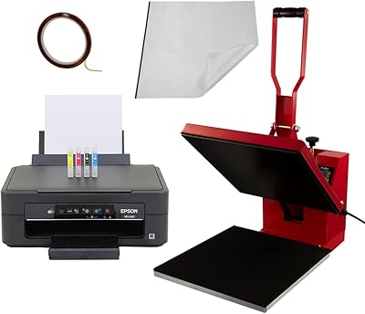 Flat heat transfer machine CLAM 38 cm and printer by sublimation, personalized t-shirt design printing, personalized print kit.. DIAYTAR NIGERIA delivers happiness in 5-8 days with our affordable and diverse product range.