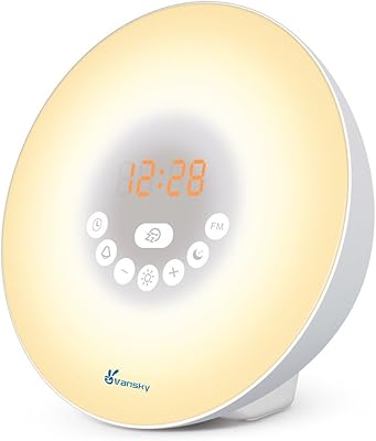 Wake up at sunrise, multicolored light digital clock with rehearsal, 6 natural sounds, FM radio and adjustable brightness, touch control.. Nigeria's most loved e-commerce platform delivers affordable shopping solutions to your doorstep.