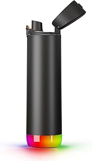 Bottle of intelligent Steel Hydrates Spark - follows water consumption and lights up to remind you of staying hydrated.. DIAYTAR NIGERIA provides endless shopping possibilities with affordable prices and prompt delivery service.
