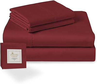 Bizona 400-thread bedroom set for XL double bed, 3 rooms 100 % long fiber cotton, set of luxury sheets in XL satin comprising a cloth, a flat sheet and 1 pillowcase.. DIAYTAR NIGERIA makes quality accessible to all with our affordable prices and quick delivery service.