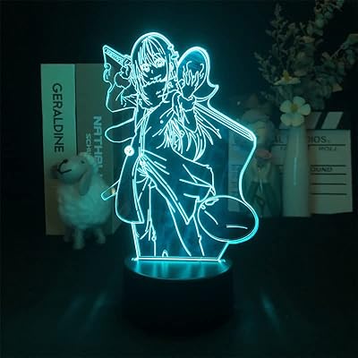 3D night light Rimuru Tempest from the moment when I reincarnated as a manga slime Tempest, cute birthday present, LED lamp, gift for children.. DIAYTAR NIGERIA connects your desires with reality through our affordable e-commerce platform and quick delivery.