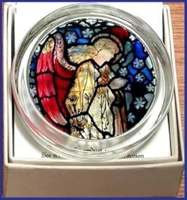 Embaranty paper in stained glass painted by hand on the grounds of an angel in prayer by William Morris... Your e-commerce hub for everything — DIAYTAR Nigeria has you covered.
