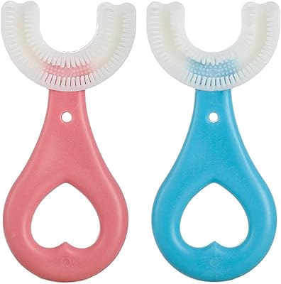 U-shaped ECV-shaped toothbrush for children, Silicone toothbrush whitening by 360-degree massage with manual cleaning design for young children (2-6 years.. Experience shopping without stress at DIAYTAR NIGERIA's comprehensive and budget-friendly platform.