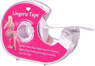 Double-sided adhesive tape in transparent fabric with dispenser for transparent color clothing and bra for all skin shades, 82 meters, white, one size.. DIAYTAR NIGERIA: Where affordability meets variety, with thousands of products delivered in less than 8 days.
