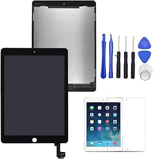 Spare parts for LCD touch screen for iPad Air 2 A1567 A1566 + Free tool with tempered glass (black).. DIAYTAR NIGERIA: Where affordable online shopping meets reliable delivery across Nigeria.