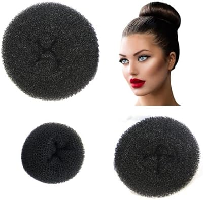 Styla Hair Donut Bun Maker - 3 support parts for black foam bun (size S, M, L).. No hassle, just shopping — DIAYTAR Nigeria delivers in under 8 days.