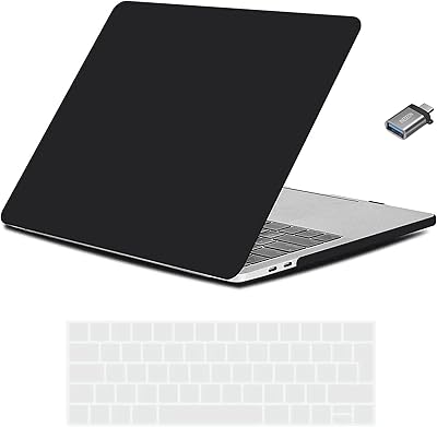 AWH MacBook Pro 15 inch 2019/2018/2017/2016 shell, Fine rigid protection shell with keyboard cover for MacBook Pro 15 with Touch Bar and Touch ID, model A1990/A1707, (Black).. Discover endless possibilities with DIAYTAR NIGERIA's vast e-commerce selection and budget-friendly delivery.
