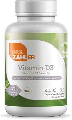 Zahler Vitamin D3 50,000 IU Advanced formula targeting vitamin D deficiency, 120 capsules.. DIAYTAR NIGERIA revolutionizes access to quality products with affordable prices and dependable shipping.