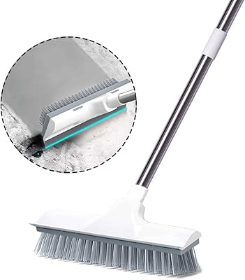 Long stretch long handle floor cleaning brush, bathroom cleaning brush, removable and adjustable broom for cleaning bathroom tiles (white).. Wide range, low cost, fast delivery — that’s DIAYTAR Nigeria.