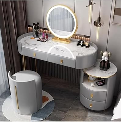 LED mirror makeup dressing table with storage cabinet.. Your ultimate shopping destination, DIAYTAR NIGERIA combines extensive selection with affordable shipping.