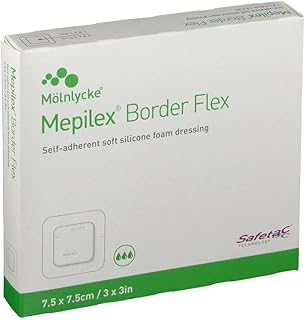 Mibex flexible foam bandages with elastic edges, size 3 x 3 "| 7.5 cm x 7.5 cm Ref. 595200 - 5 -piece box of Molenlick Healthcare.. Need something fast? Order it now from DIAYTAR Nigeria.