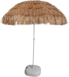 Hawaiian straw parasol Rain Tree with plastic base, light beach, resistant fabric for discoloration, easy opening and closing - outdoor garden parasol - with tilt mechanism.. Your ideal shopping companion, DIAYTAR NIGERIA offers unmatched variety with delivery within a week.