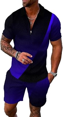 Two -piece summer sets for men with modern design and printed shirt.. DIAYTAR Nigeria: Great value, fast delivery, and endless options.