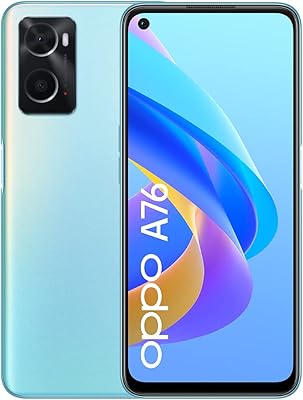 Oppo A76 smartphone, Qualcomm Snapdragon 680, 6.55 -inch AMOLED 90 Hz screen, 13MP + 2MP rear camera, 8MP front camera, 4 GB of RAM + 128 GB of ROM, 5000 mAH 33 W Superfocus, [British version], Blue.. DIAYTAR NIGERIA delivers on our promise of variety, affordability, and prompt nationwide service.