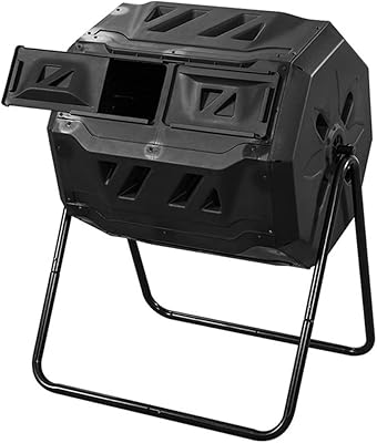 Zerteller compost trash can with 2 rotary double compost cups, 160 L exterior compost trash can, ventilated design, use all year round.. Shop with purpose at DIAYTAR NIGERIA and discover a world of products at budget-friendly prices.