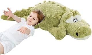 Giant crocodile plush Fulin - 40 inches, green.. DIAYTAR NIGERIA brings the marketplace to your screen with affordable products delivered in 5-8 days.