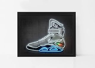 Back to the future, Neon Air Mag Art Poster with frame 50 x 40 cm.. Shop without compromise at DIAYTAR NIGERIA, where quality, affordability, and quick delivery coexist.