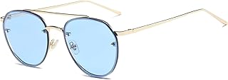 Round sunglasses with classic oversized aviator with colorful mirror glasses, metal frame glasses for men and women, blue.. Shop smarter with Nigeria's premier e-commerce platform, featuring affordable products delivered nationwide.