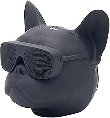 HIMDE Mini wireless Bluetooth speaker with wireless dog head/Stereo bass box with vocal control, cute new gift (10 x 8.5 x 10.5, black).. Shop for everything you need at DIAYTAR NIGERIA, with budget-friendly prices and quick delivery.