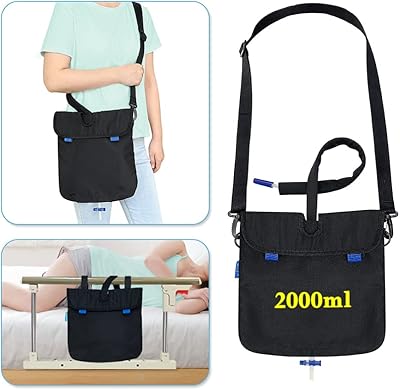 Foley catheter bag bag with catheter cap and adjustable strap for women and men (black).. DIAYTAR NIGERIA brings the nation's largest product catalog to your doorstep at prices you'll appreciate.