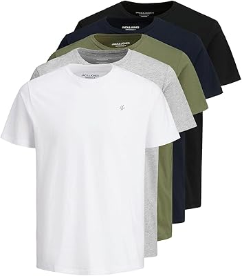 JXJ CREW NECK 5PK Jack & Jones for men t-shirt.. Say goodbye to limited options and long shipping times. DIAYTAR Nigeria delivers variety, quality, and affordability straight to your door.