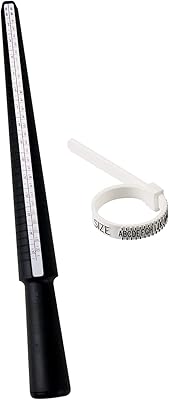 Ring measurement tool, ring measurement scales to measure the diameter of the ring, sizes of British sizes A-Z, jewelry measurement tools for men and women.. Shop for less and receive more with DIAYTAR NIGERIA's expansive e-commerce platform and nationwide delivery.