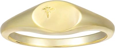 18 -carat gold Pinky Pinky Ring with northern oval oval pattern | Thick and light rings for women, 18 carat gold, brass, cubic zirconia.. DIAYTAR NIGERIA: Where affordability and variety meet with convenient delivery within 8 days.