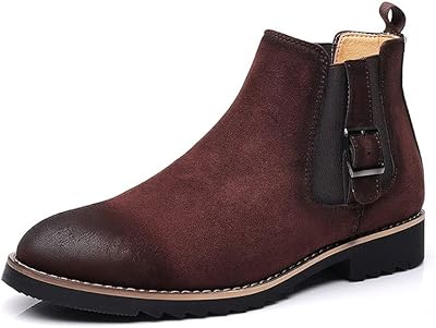 Yangju Leather Boots For Men Boots In Winter Leather Leather Bottins Chelsea Detailed in fashion for Men Formal Dressed Shoes (Color: Brown, Size: 8).. DIAYTAR NIGERIA delivers on every promise with our affordable prices and nationwide delivery service.