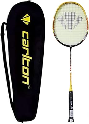 Badminton racket with full head Carlton Elite 9000z G6 yellow and black.. DIAYTAR NIGERIA: Where quality meets affordability, with thousands of products delivered in less than 8 days.