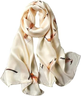 Long scarf 100 % mulberry silk for women, large shawl for the head and neck - rectangular wraps for hair with gift packaging.. From daily deals to exclusive products — DIAYTAR Nigeria has you covered.