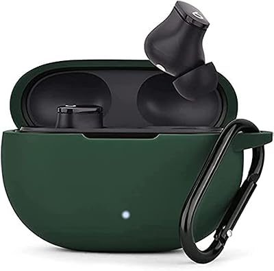 Silicone shell compatible with Beats Studio Buds 2021, Soft protection case for Beats wireless headphones with keychain (midnight green).. Shop easy, pay less, get it fast — with DIAYTAR Nigeria.