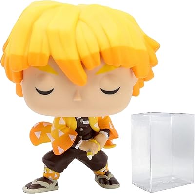 Demon Slayer - Zenitsu Agatsuma Funko Pop! Vinyl figurine (included with Pop Box compatible protective case).. DIAYTAR NIGERIA: Where every Nigerian finds affordable products delivered within the week.