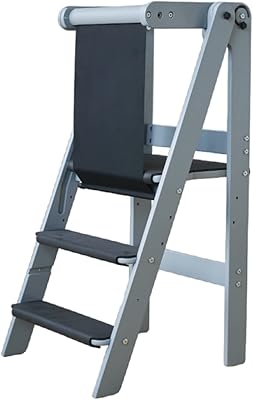 Adjustable orthopedic folding chair in Infinity Montessori Wood For Baby, first birthday gift for toddlers in the kitchen (gray tower, protective curtain and pillows).. DIAYTAR NIGERIA makes online shopping accessible to all with budget-friendly prices and reliable delivery.