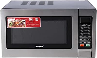 Digital microwave geepas GMO1897, capacity 35 liters - 1400 watts with several cooking menus | Roofing and defrosting function, child safety by push button and control buttons.. Great deals and fast delivery — the DIAYTAR Nigeria guarantee.