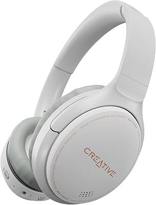 Hybrid Creative Zen Wireless Supra-Auricular Hearts (White) with ancient hybrid and ambient fashion up to 27 hours (Activated ANC), Bluetooth 5.0, AAC, integrated microphone, rechargeable.. Experience satisfaction guaranteed with DIAYTAR NIGERIA's comprehensive platform and quick delivery.
