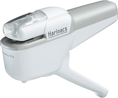 Stapler without Harinax Kukio staple, binding up to 10 sheets, white, imported from Japan (SLN-MSH110W).. DIAYTAR NIGERIA: Nigeria's answer to affordable online shopping with reliable 5-8 day delivery guarantee.