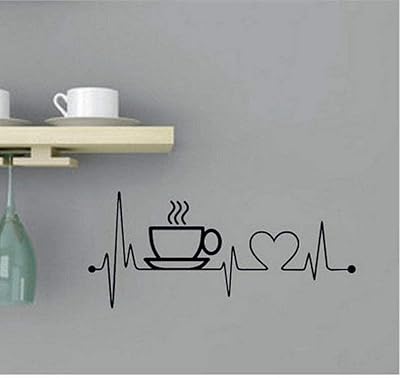 Wall stickers in Vinyl Design Coffee Mug Uparik for Kitchen and Home Decoration, size 55 cm x 24 cm.. DIAYTAR NIGERIA: Making online retail accessible to all with affordable nationwide shipping.