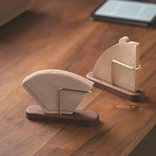 Walnut coffee gateway for conical coffee filters #1 #2 and V60 with 35 rooms, coffee station organizer.. Discover the perfect shopping balance at DIAYTAR NIGERIA with competitive prices and prompt delivery.