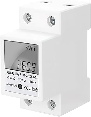 Electrical energy counter, kilowatts counter, digital energy counter, 5-32A voltage testers 110-250V 60Hz LCD backlight single-phase energy meter KWh mounting on DIN Rail.. Nigeria's fastest-growing e-commerce site offers unbeatable prices and delivery within 8 days.